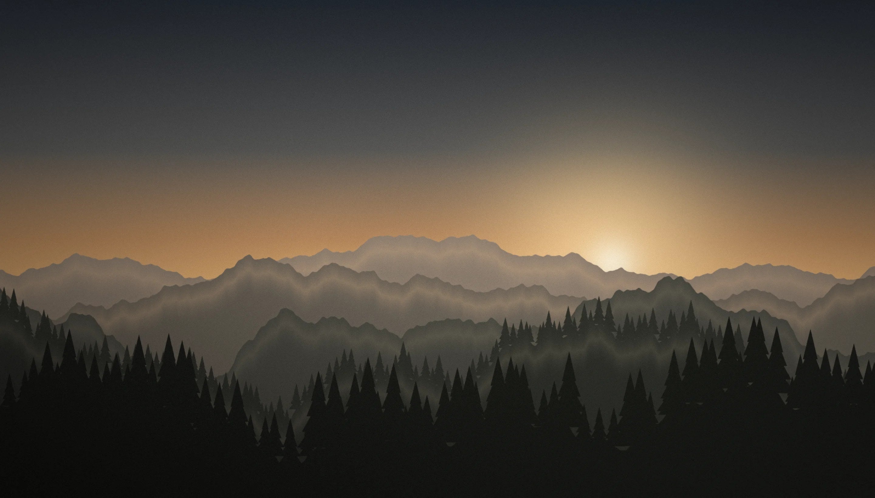 Ridgelines at first light